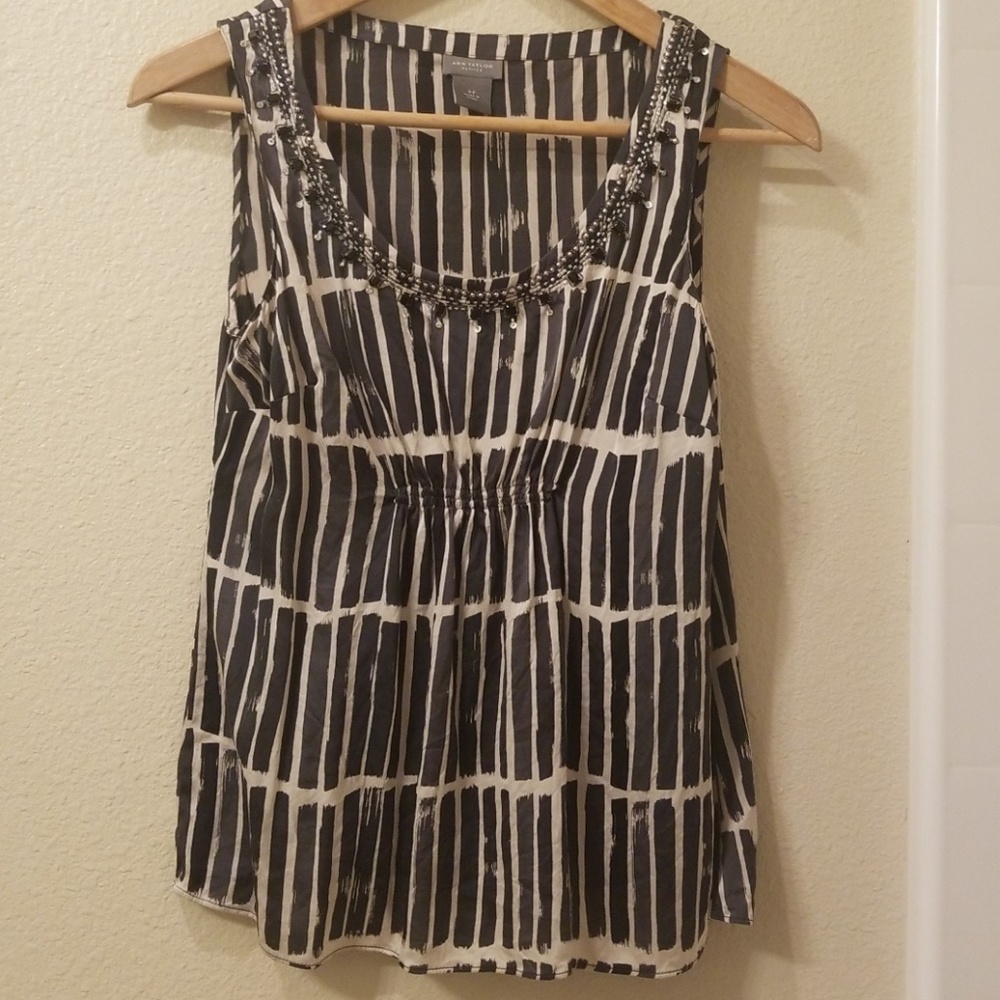 Anne Taylor 4Petite Silk Blouse